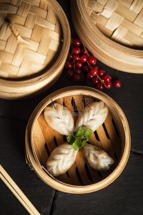 點心餃子中國傳統食物照片攝影圖片